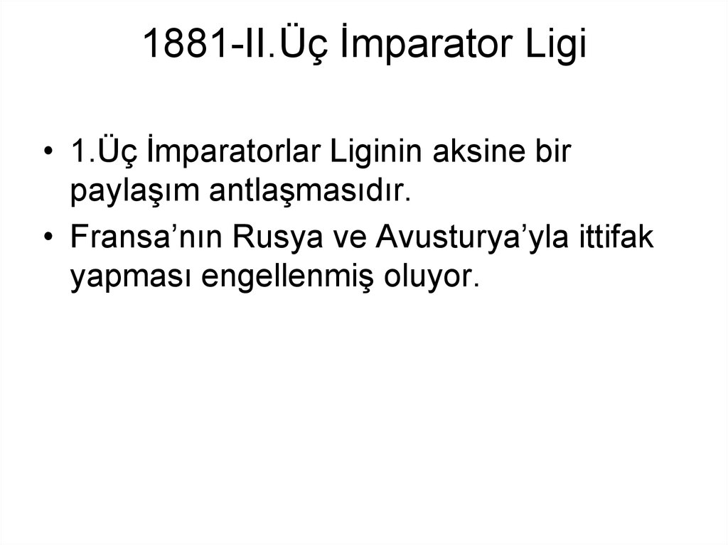 1881-II.Üç İmparator Ligi