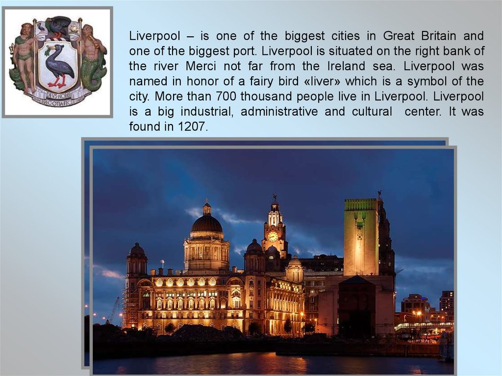 Liverpool is situated in north west england