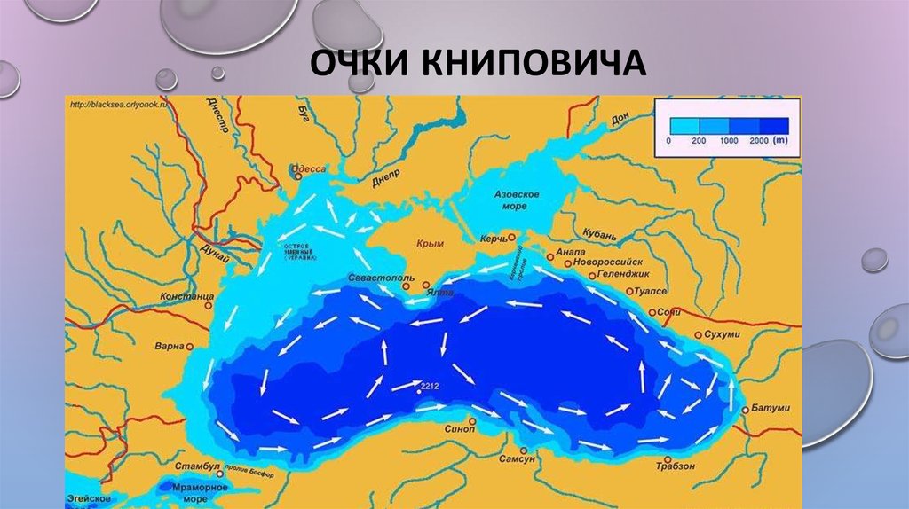 Карта черного и азовского моря