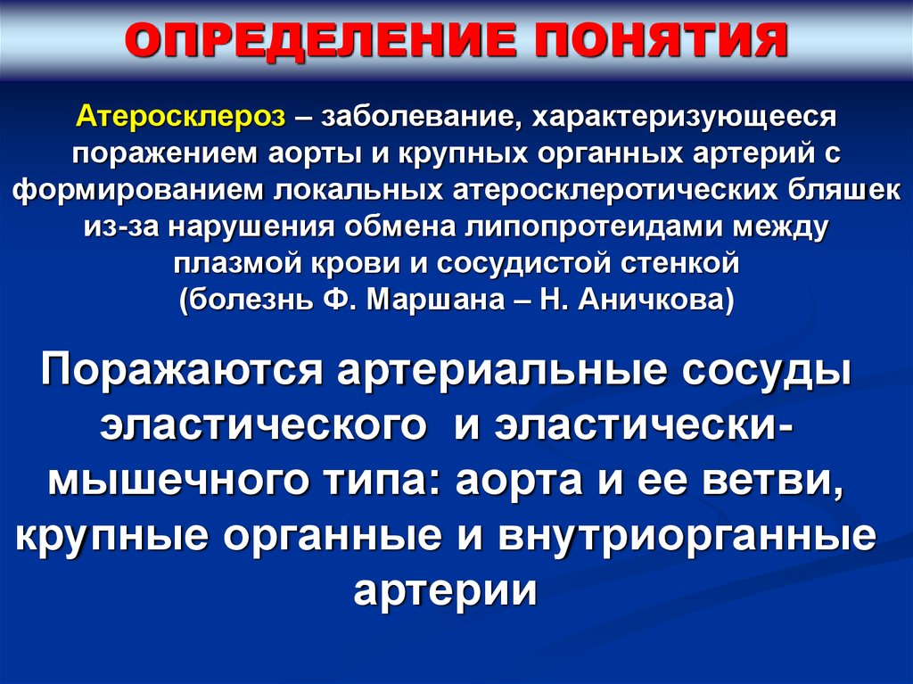 Артериосклероз и атеросклероз отличия. Аничков и халатов атеросклероз.