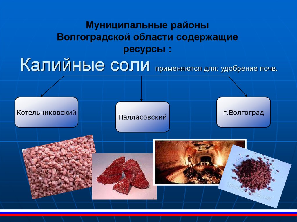 Волгоградские ресурсы. Природные ресурсы калийная соль. Полезные ископаемые калийные соли. Калийная соль презентация. Ресурсы Волгоградской области.