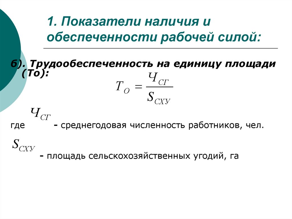 Определить среднегодовую численность рабочих. Показатели ТРУДООБЕСПЕЧЕННОСТЬ. Коэффициент трудообеспеченности. Среднегодовая численность работников чел. Уровень трудообеспеченности формула.