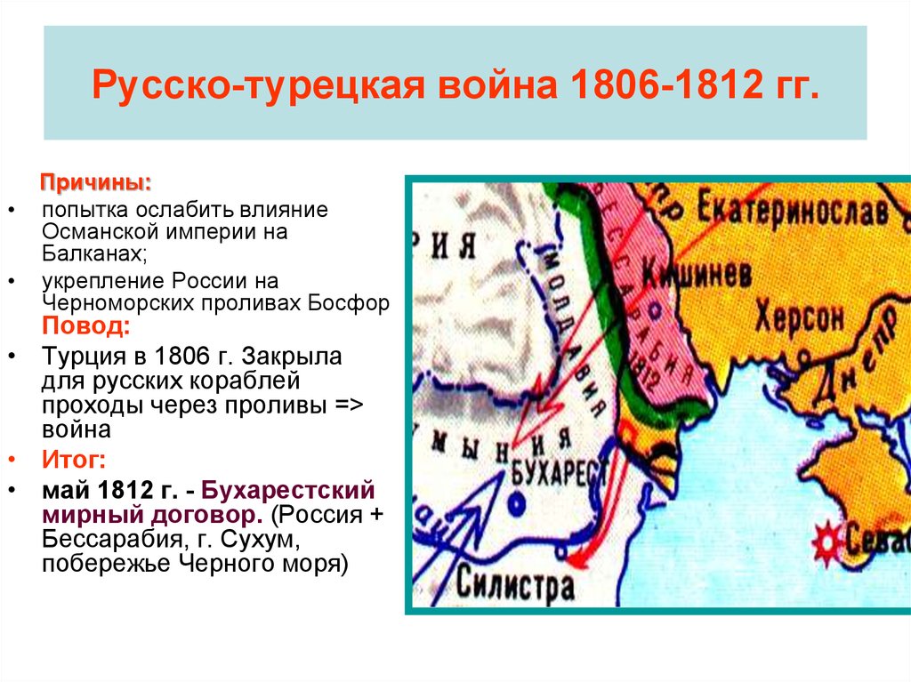 Русско турецкая 1812. Русско турецкая война 1806 причины. Причины русско-турецкой войны 1806-1812. Русско-турецкая война 1806-1812 итоги и последствия. Русско-турецкая война 1806-1812 ход военных действий.