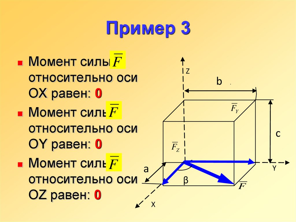 Примеры моментов