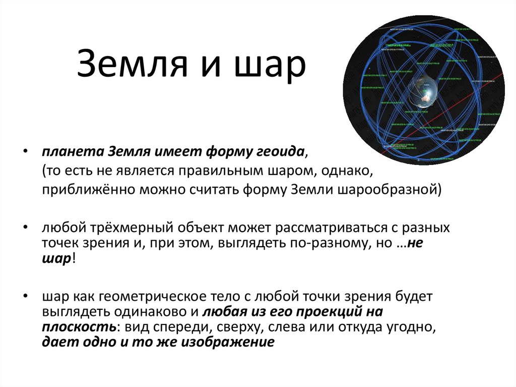 Земля и шар