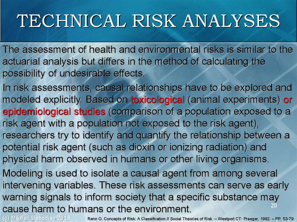 TECHNICAL RISK ANALYSES