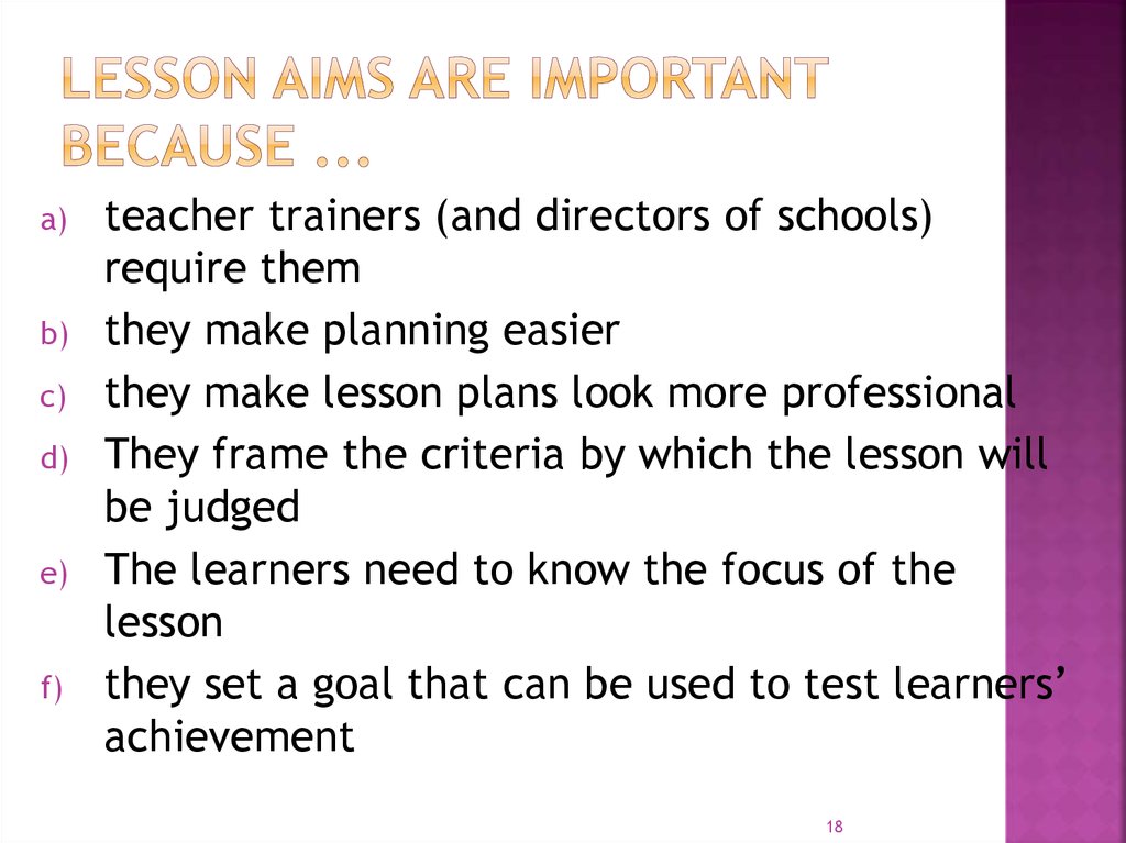 Formal Lesson Plan Online Presentation