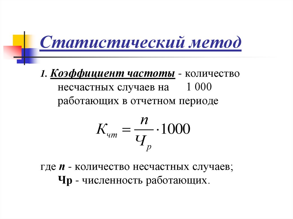 Показатели частоты