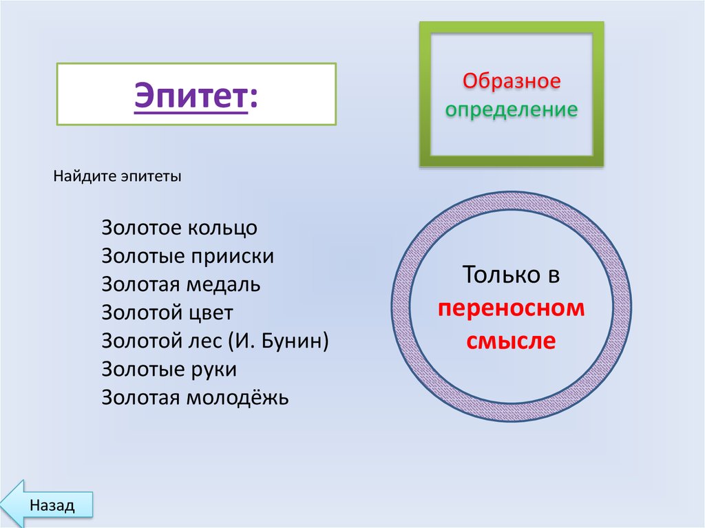 1 образное определение