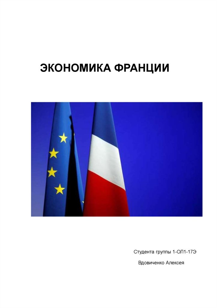 Реферат: Дослідження народного господарства Франції
