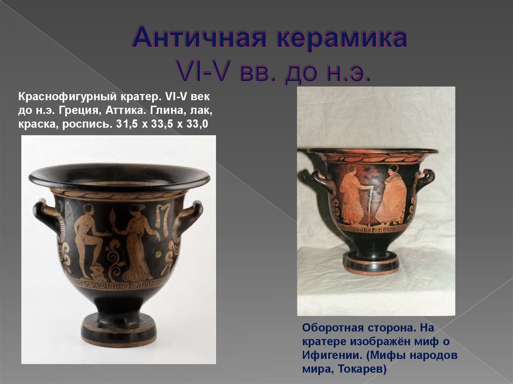 Античная керамика VI-V вв. до н.э.