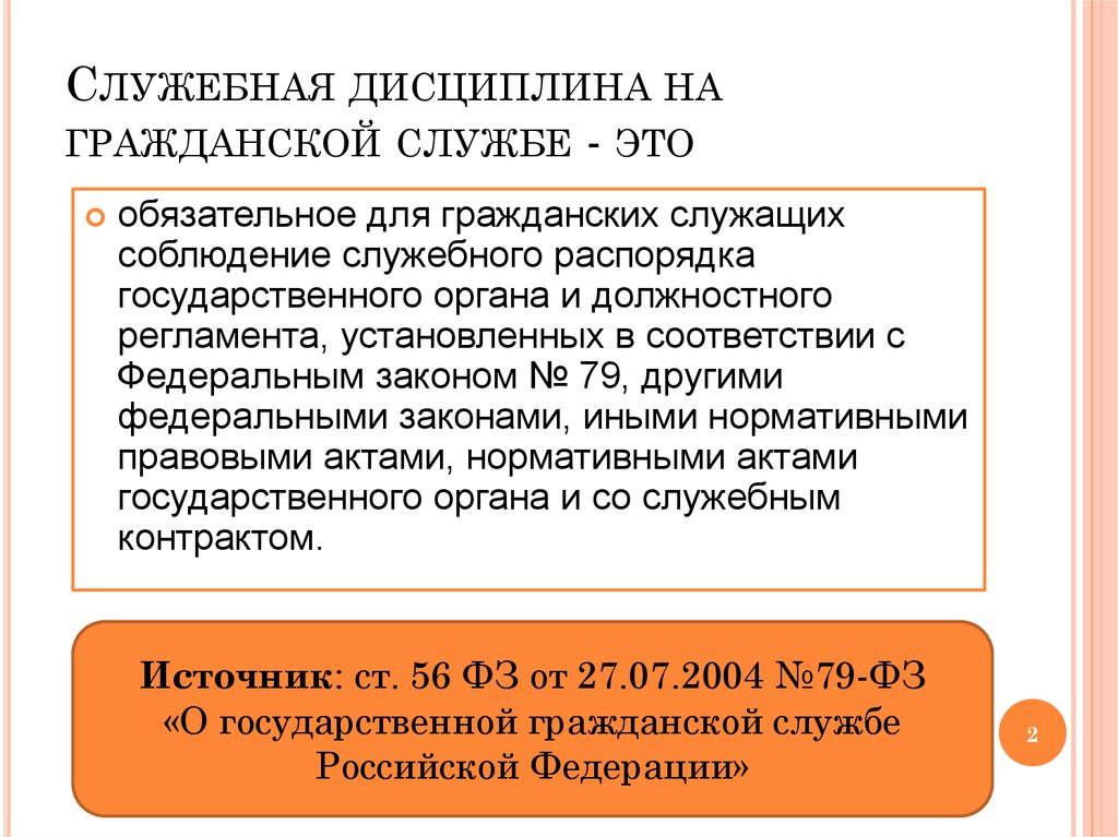 Испытание на гражданской службе презентация