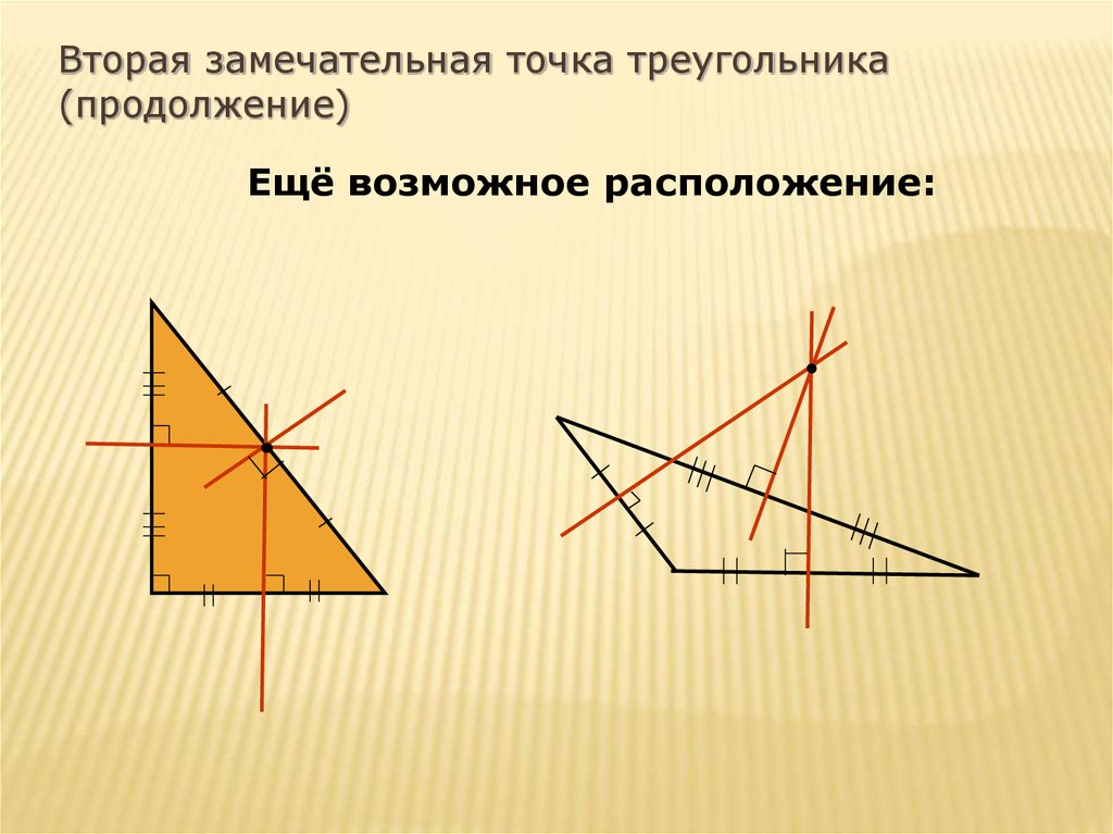 Технологическая карта четыре замечательные точки треугольника