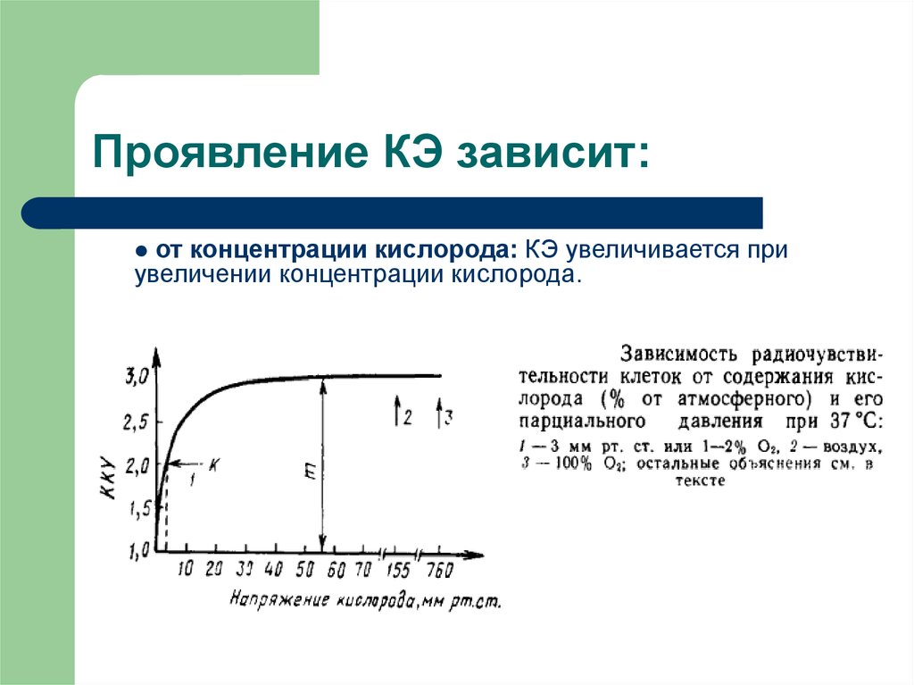 Увеличение кислорода. Кислородный эффект. Кислородный эффект ионизирующего излучения. Повышение концентрации кислорода. Коэффициент кислородного усиления от концентрации кислорода.