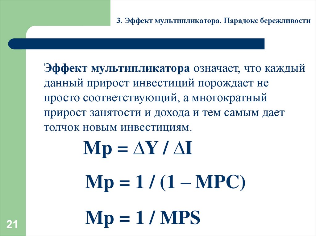 Мультипликативный эффект проекта