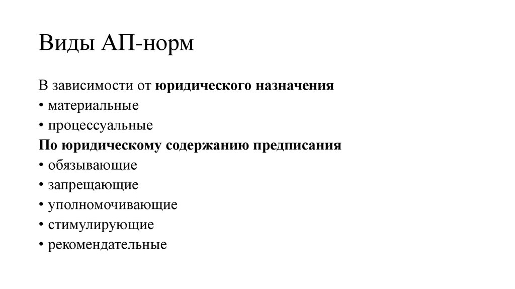 Уп это. Виды ап норм. Источники(формы) ап. Структура ап нормы пример. Виды источников ап.