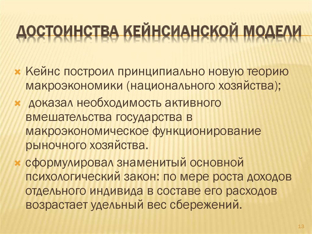 Кейнсианская теория презентация