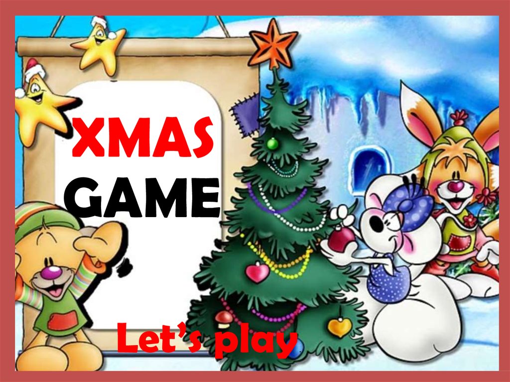 Christmas game. Let’s play - online presentation