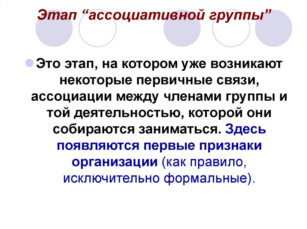 Связь ассоциации. Ассоциативная группа. Примеры ассоциативной группы. Ассоциативный этап это. Ассоциативный коллектив.