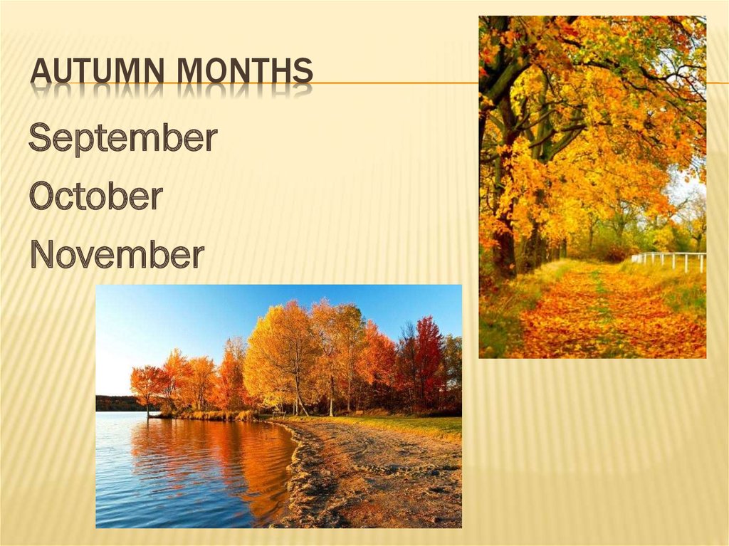 Autumn months