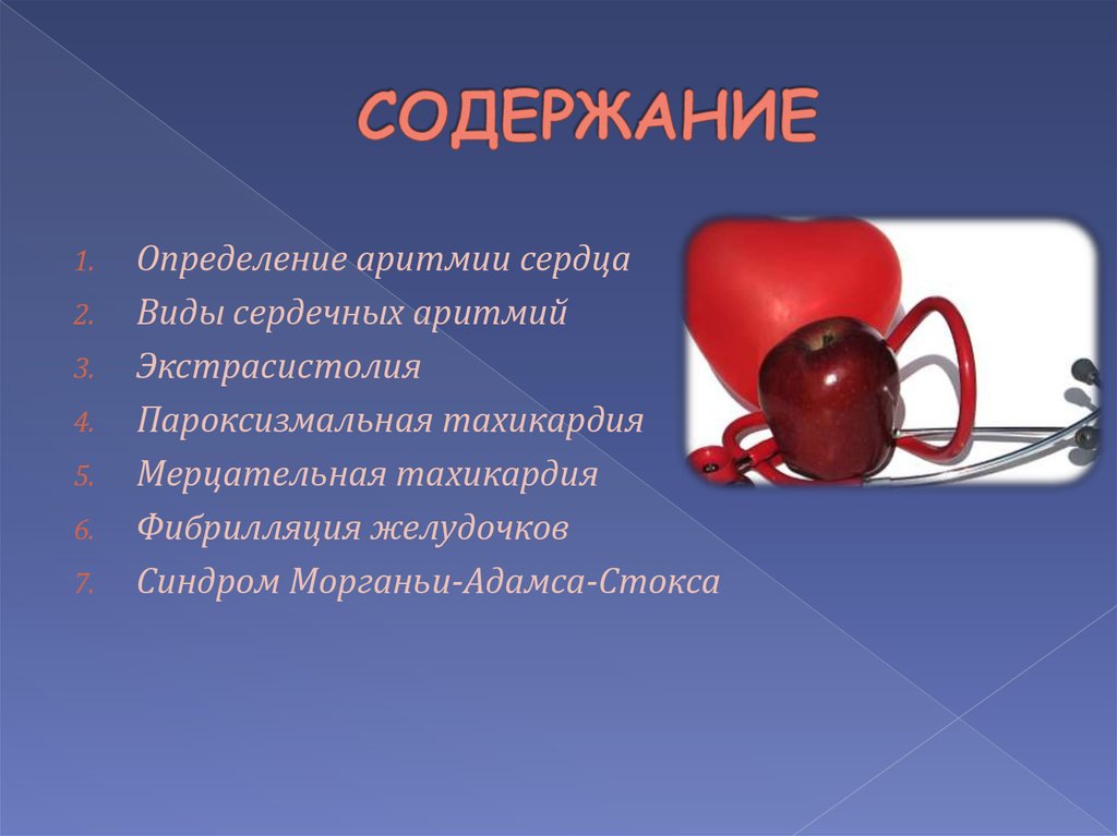 СОДЕРЖАНИЕ