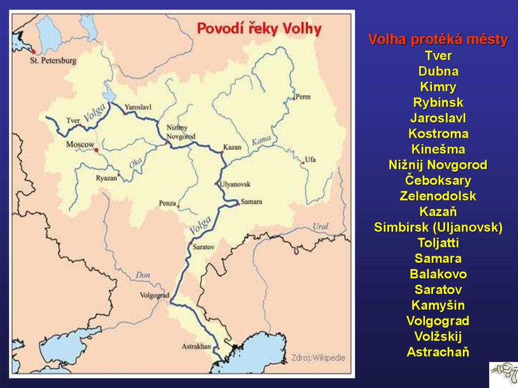 řeka volha mapa Řeka Volha   презентация онлайн