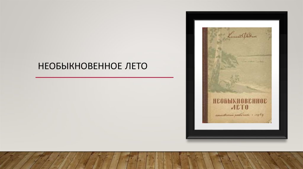 Необыкновенное лето