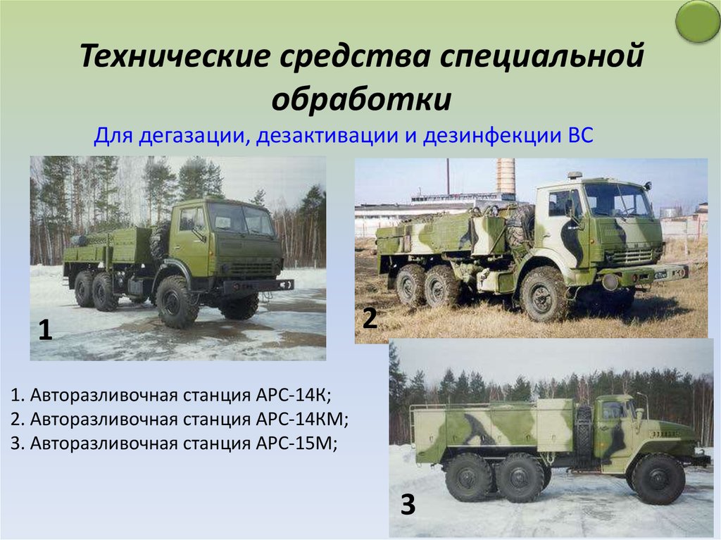 Особые методы обработки. Радиационная защита на ЗИЛ 131. АРС 14 км ТТХ. АРС-15м. Технические средства для проведения специальной обработки.