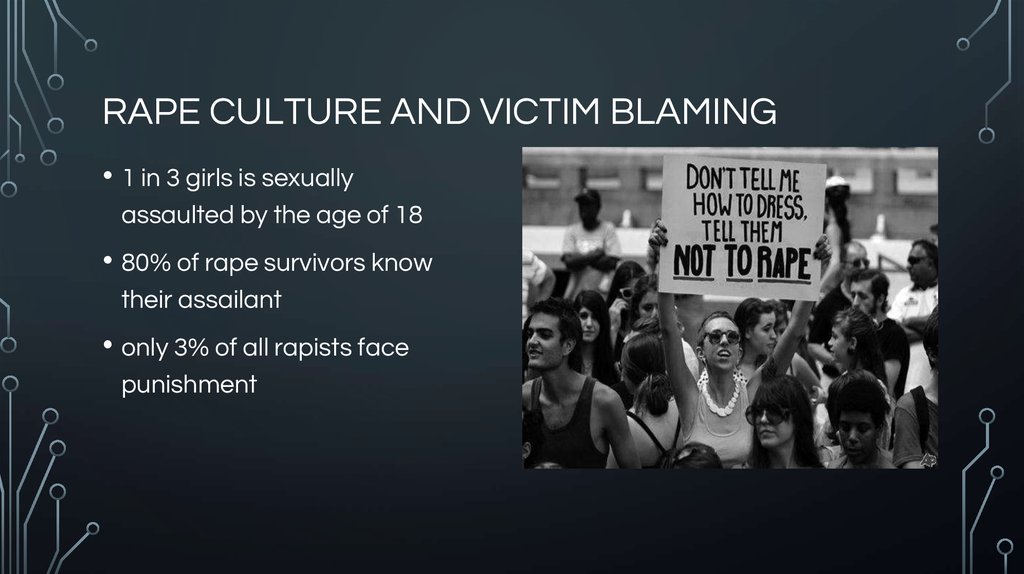 RAPE CULTURE AND VICTIM BLAMING