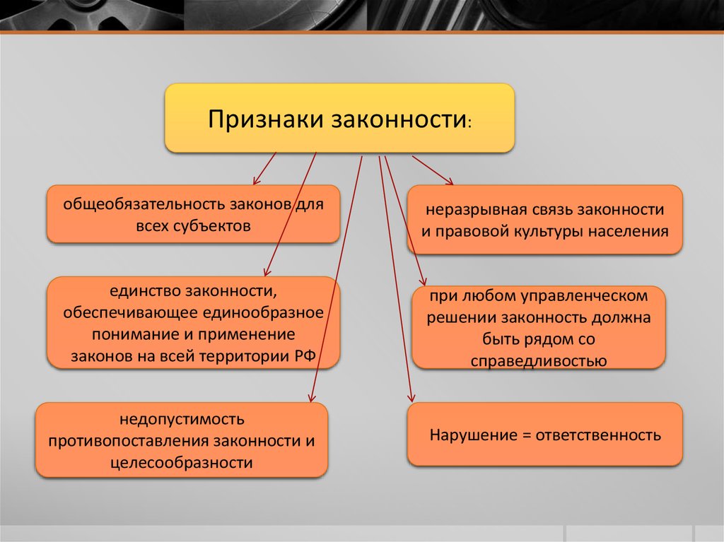 Понятие признаки и связи признаков. Признаки законности. Понятие и признаки законности. Признаки принципа законности. Законность: понятие и основные признаки..