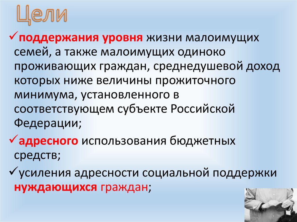 Государственная социальная помощь презентация