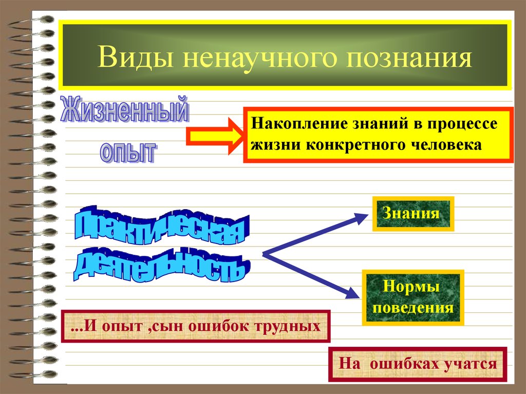 Виды ненаучного познания