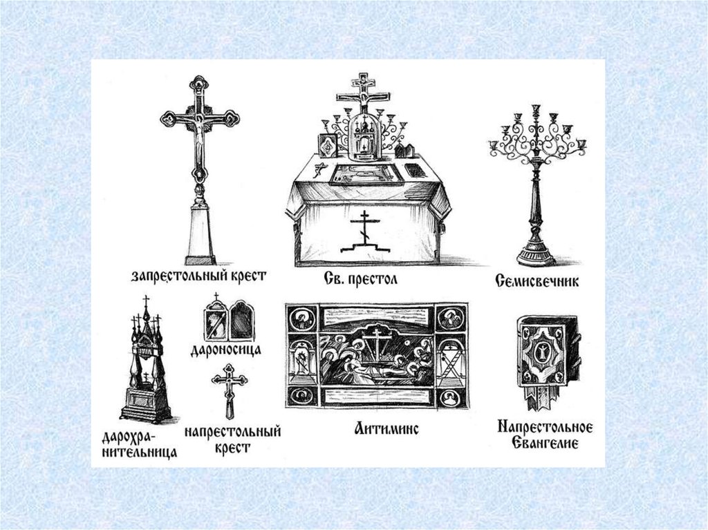 Устройство алтаря православного храма