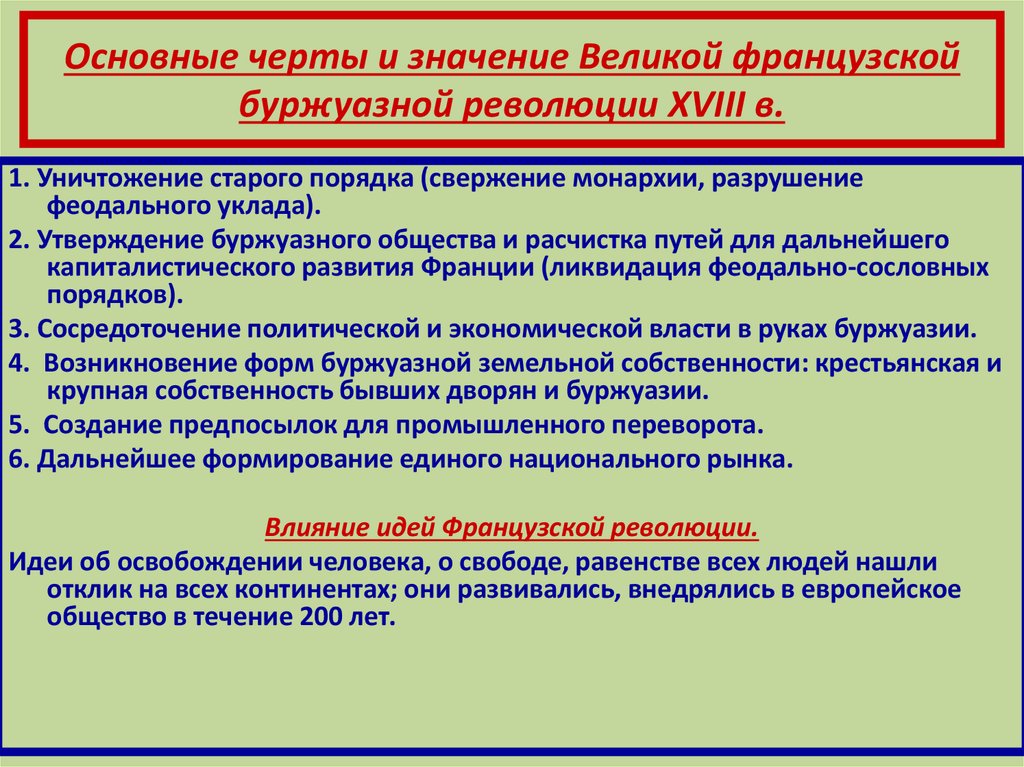 Революции нового времени 7 класс