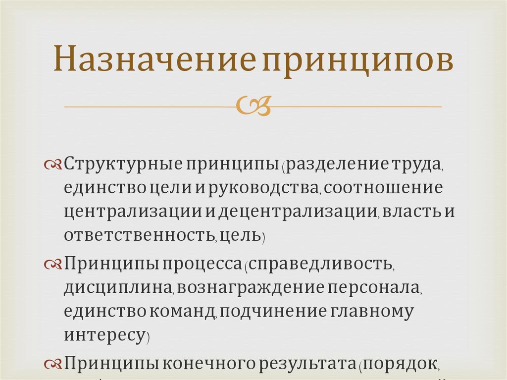 Структурные принципы