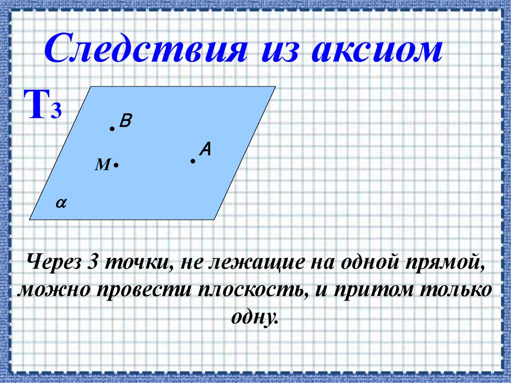 Сколько прямых определяют три точки не лежащие на одной прямой рисунок