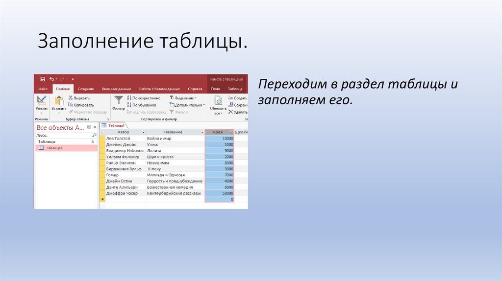 Таблица разделов находится. Заполнение таблицы ошибок. Сервере заполнить таблицу. Заполните таблицу Разделение объектов. Удаленная работа: заполнение таблиц.