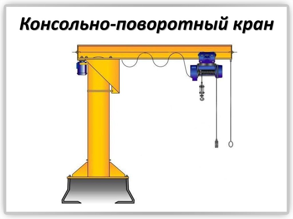 Схема консольного крана