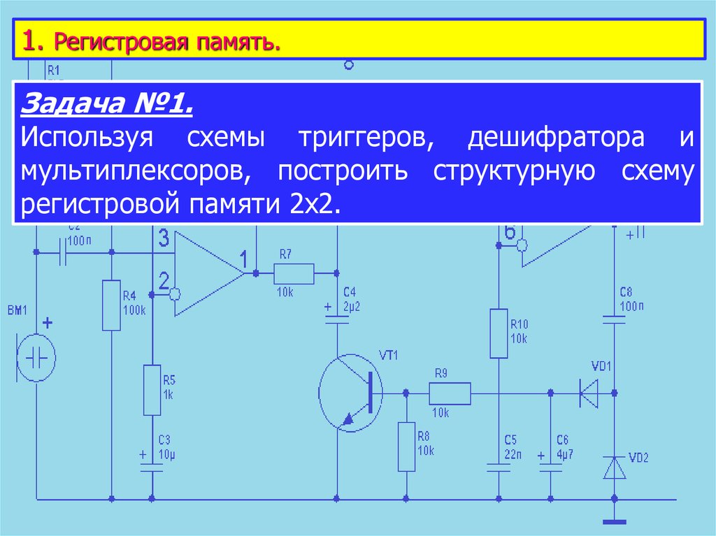1. Регистровая память.