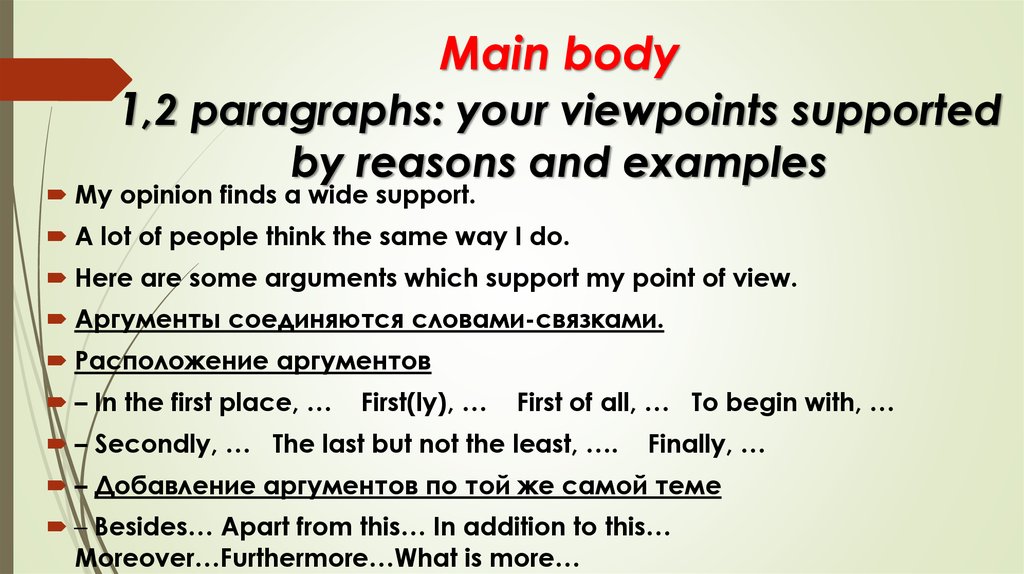 Main body. Opinion essay examples. Opinion paragraph структура. Main body эссе.