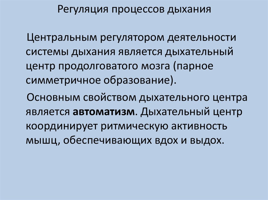 В процессе дыхания участвуют