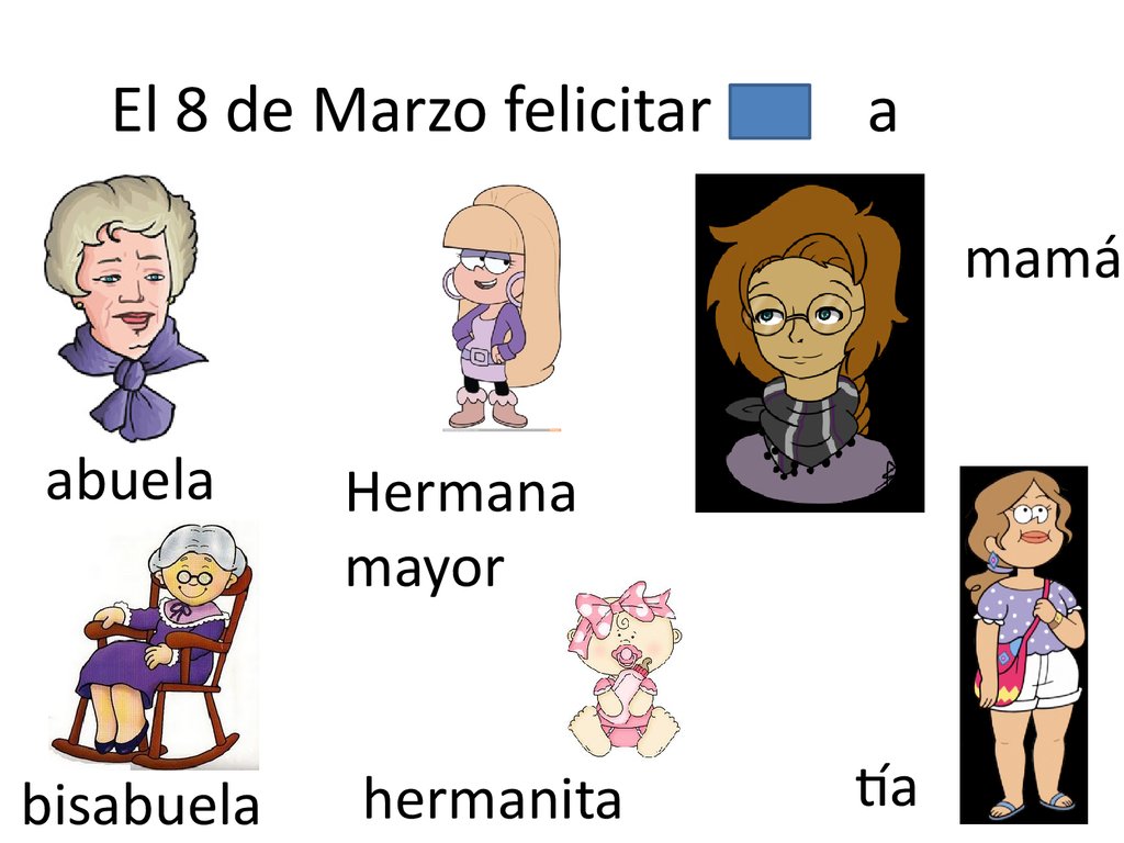 El 8 de Marzo felicitar a