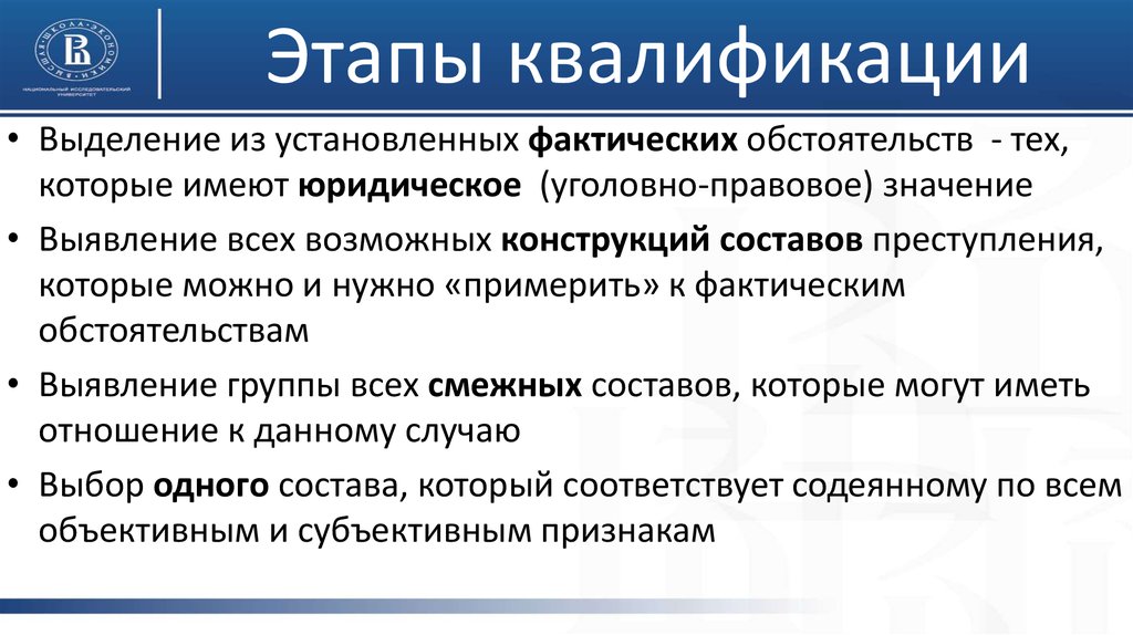 Квалификация преступлений схема