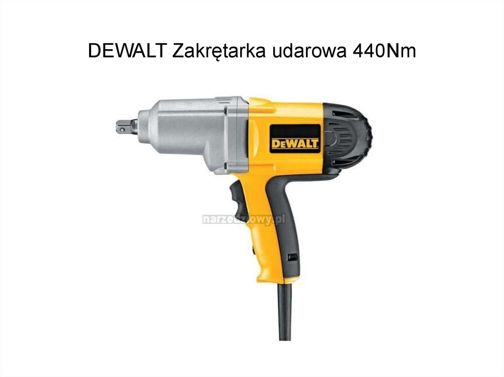 DEWALT Zakrętarka udarowa 440Nm