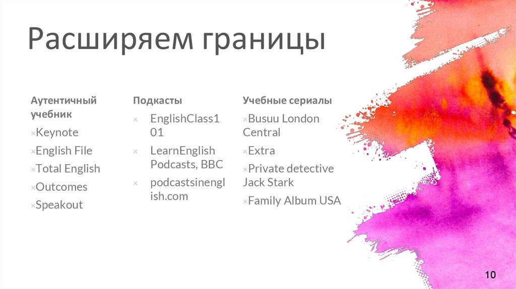 Расширяем границы