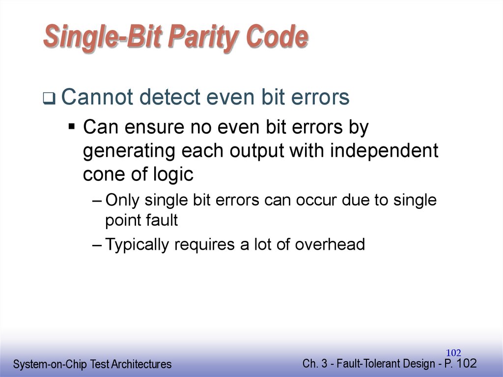 Single-Bit Parity Code