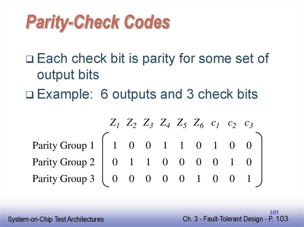 Parity-Check Codes