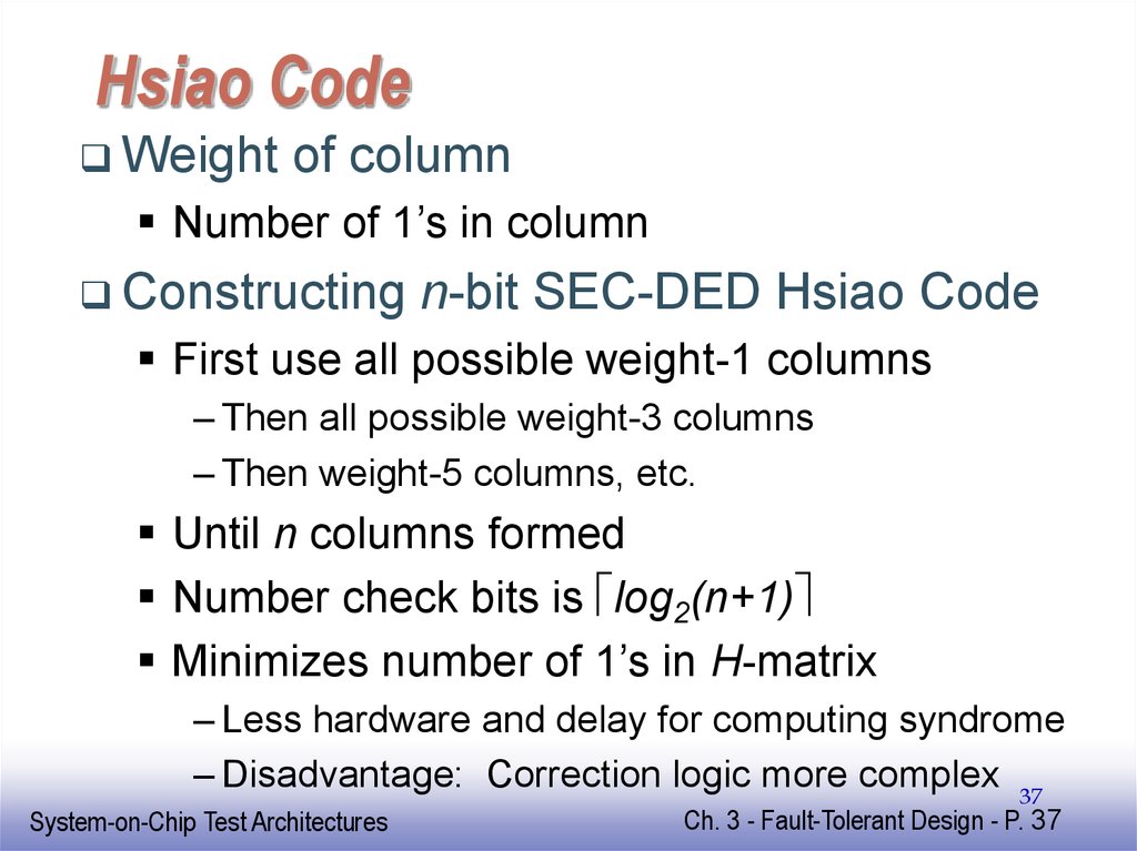 Hsiao Code