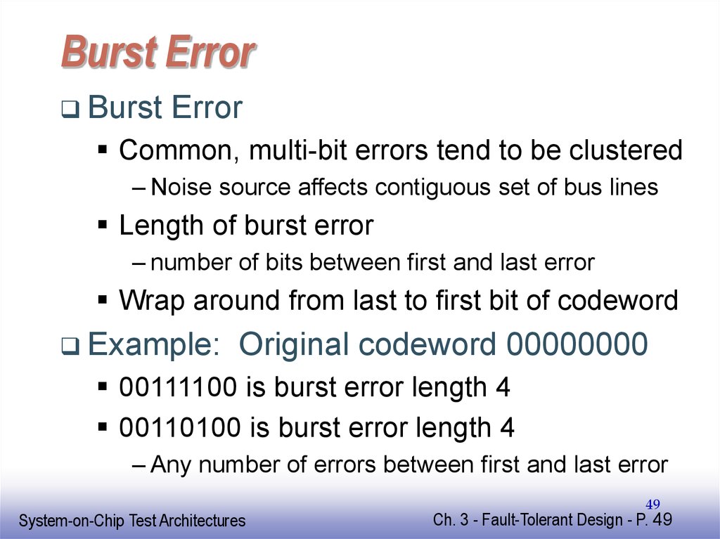 Burst Error