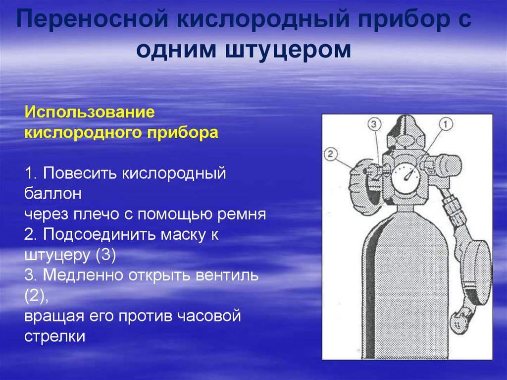 Кислородный. Порядок использования переносного кислородного баллона с маской. Функция переноски кислорода. Кислородный пояс. Кислородный баллон техника безопасности презентация.